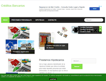 Tablet Screenshot of creditosbancarios.net